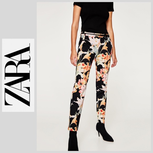 Zara Pants - NWOT Zara Floral Pants - 12